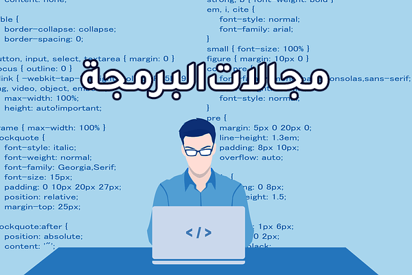 ما هي مجالات البرمجة